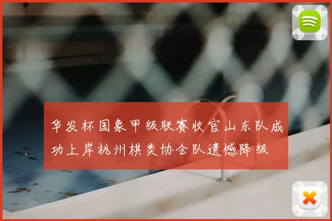 华发杯国象甲级联赛收官山东队成功上岸杭州棋类协会队遗憾降级